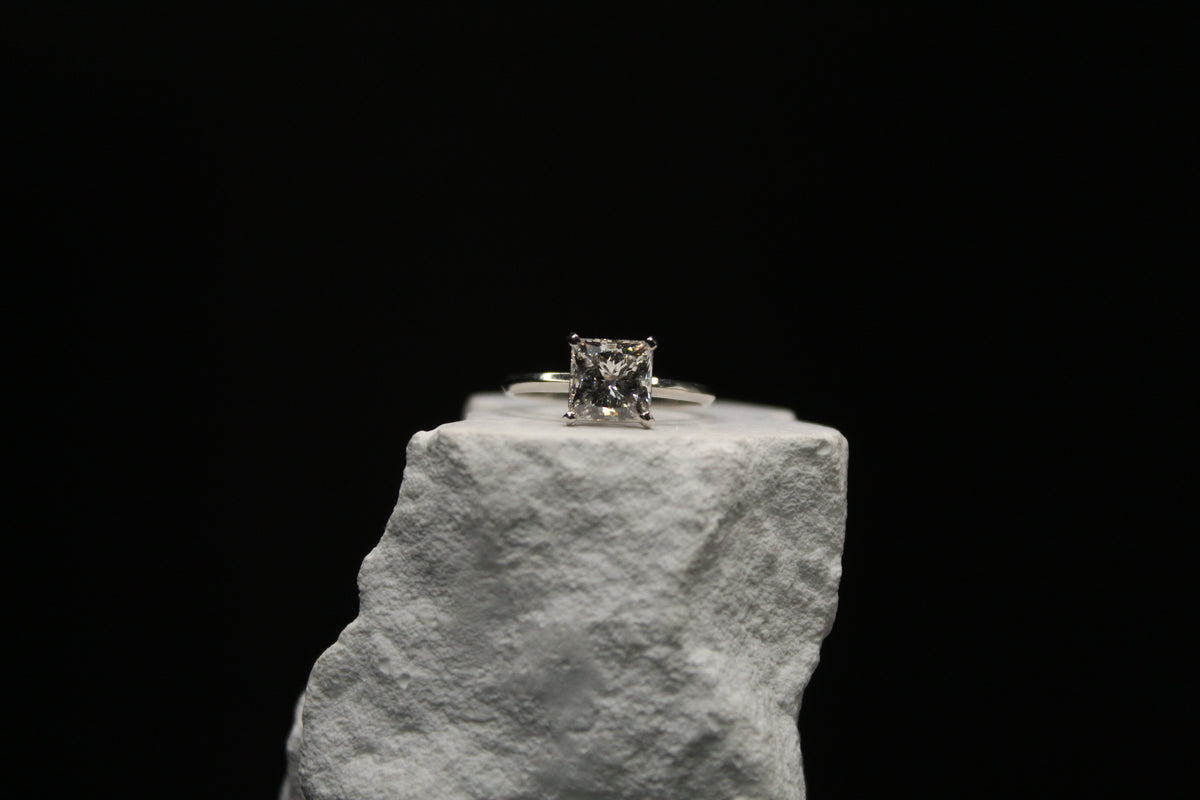 Platinum Princess Diamond Ring