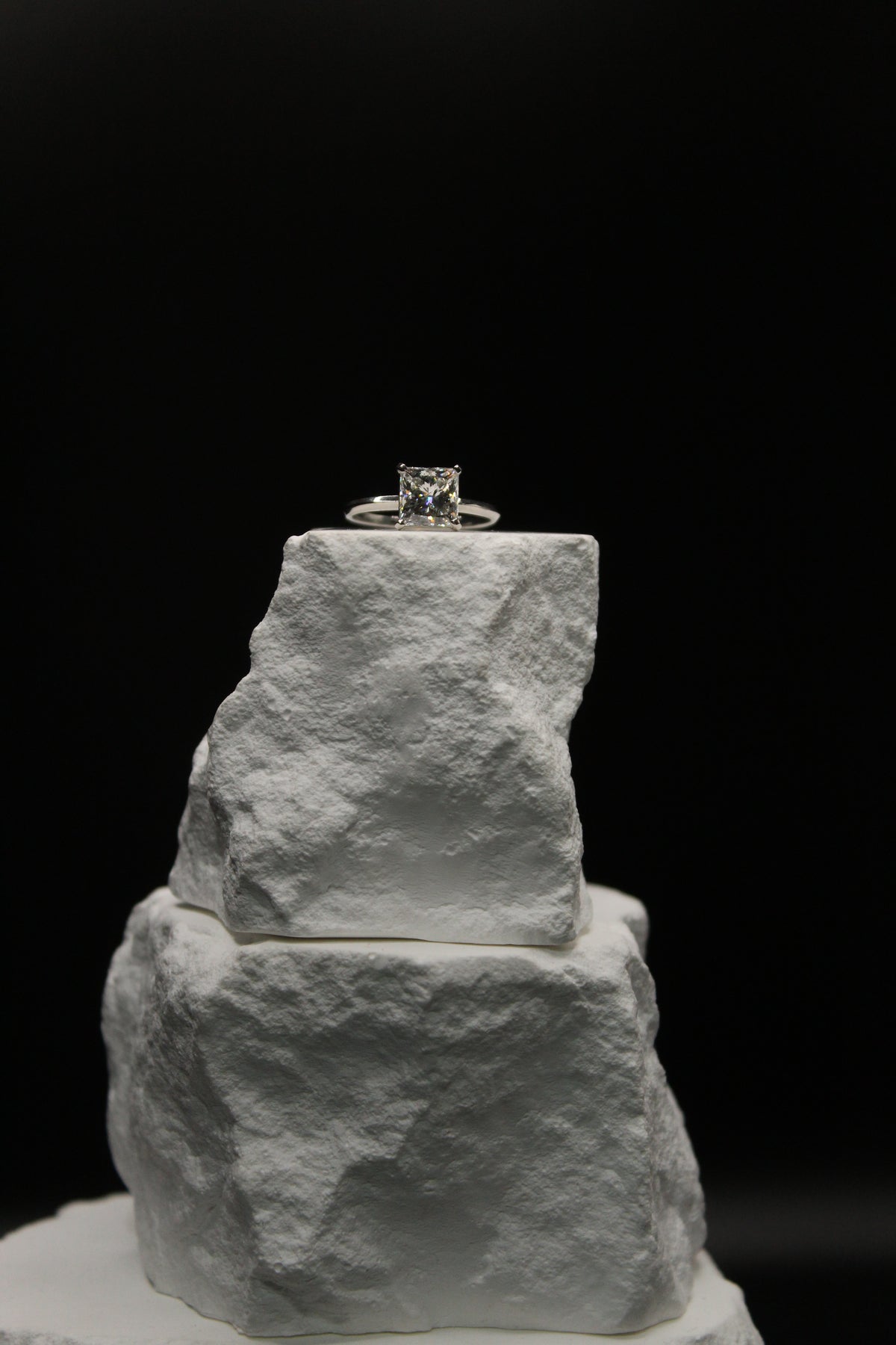 Platinum Princess Diamond Ring