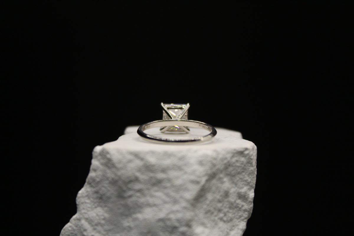 Platinum Princess Diamond Ring