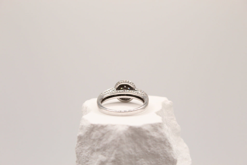 Aurora Halo Diamond Ring