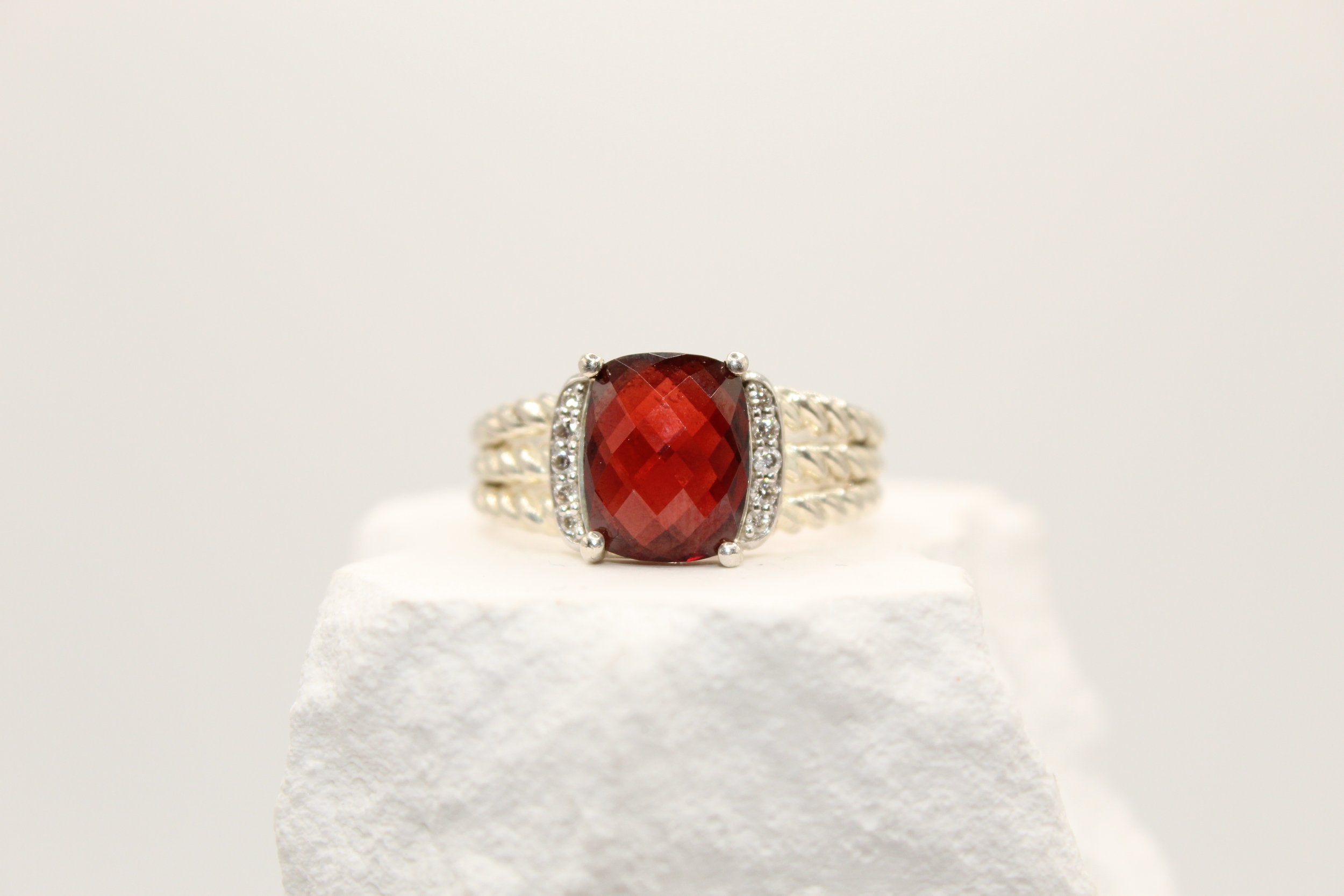 Scarlet Luxe Garnet Ring