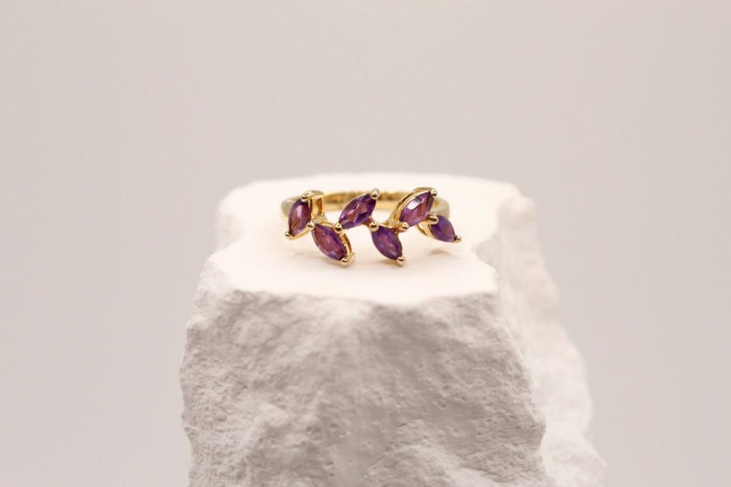 Violet Vine Amethyst Ring