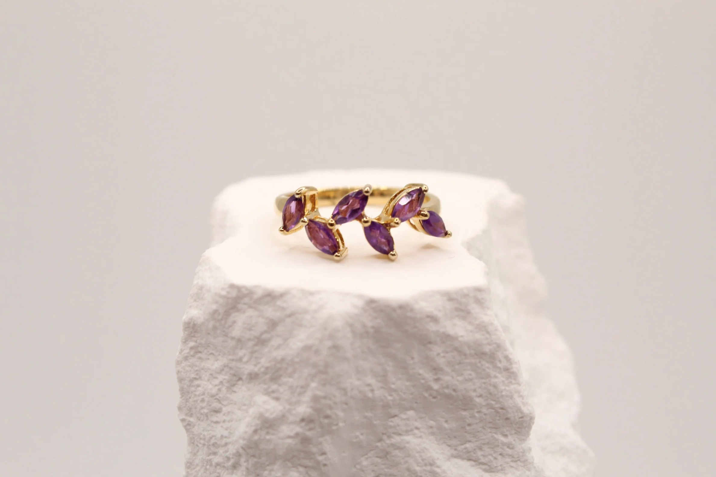Violet Vine Amethyst Ring