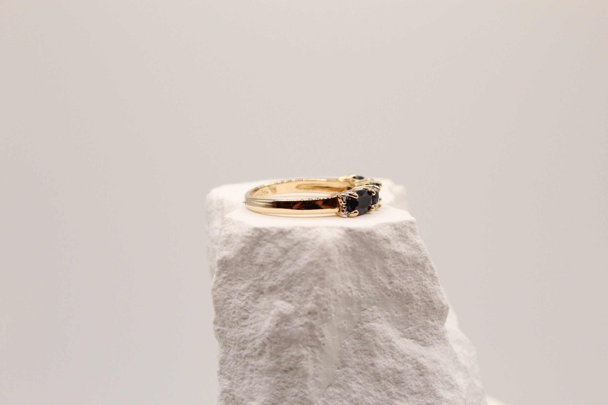 Midnight Sapphire Trilogy Ring