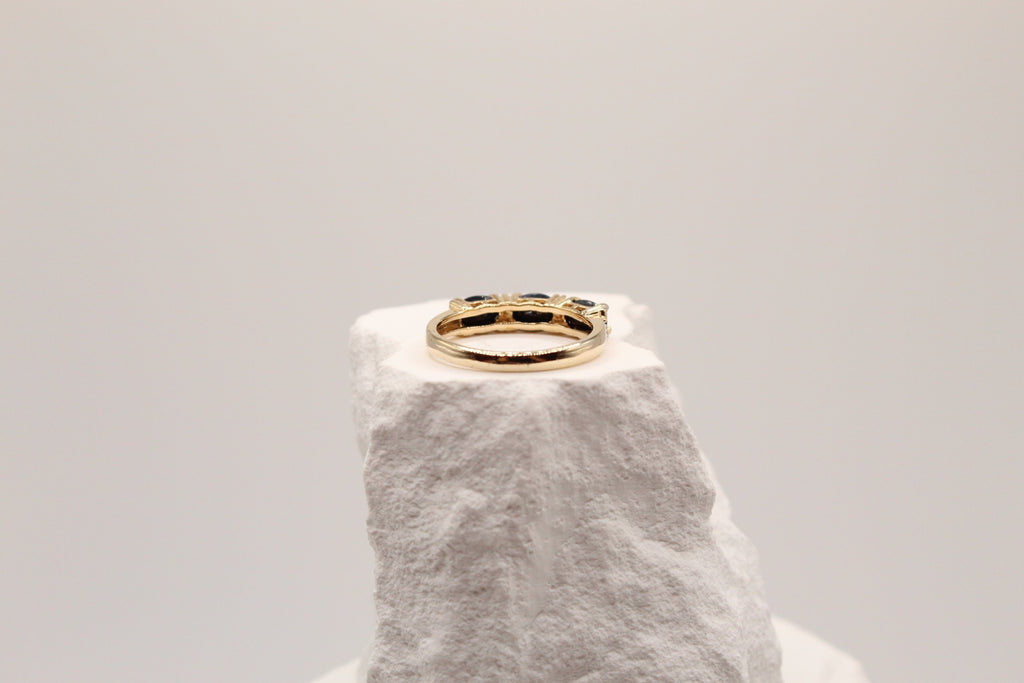 Midnight Sapphire Trilogy Ring