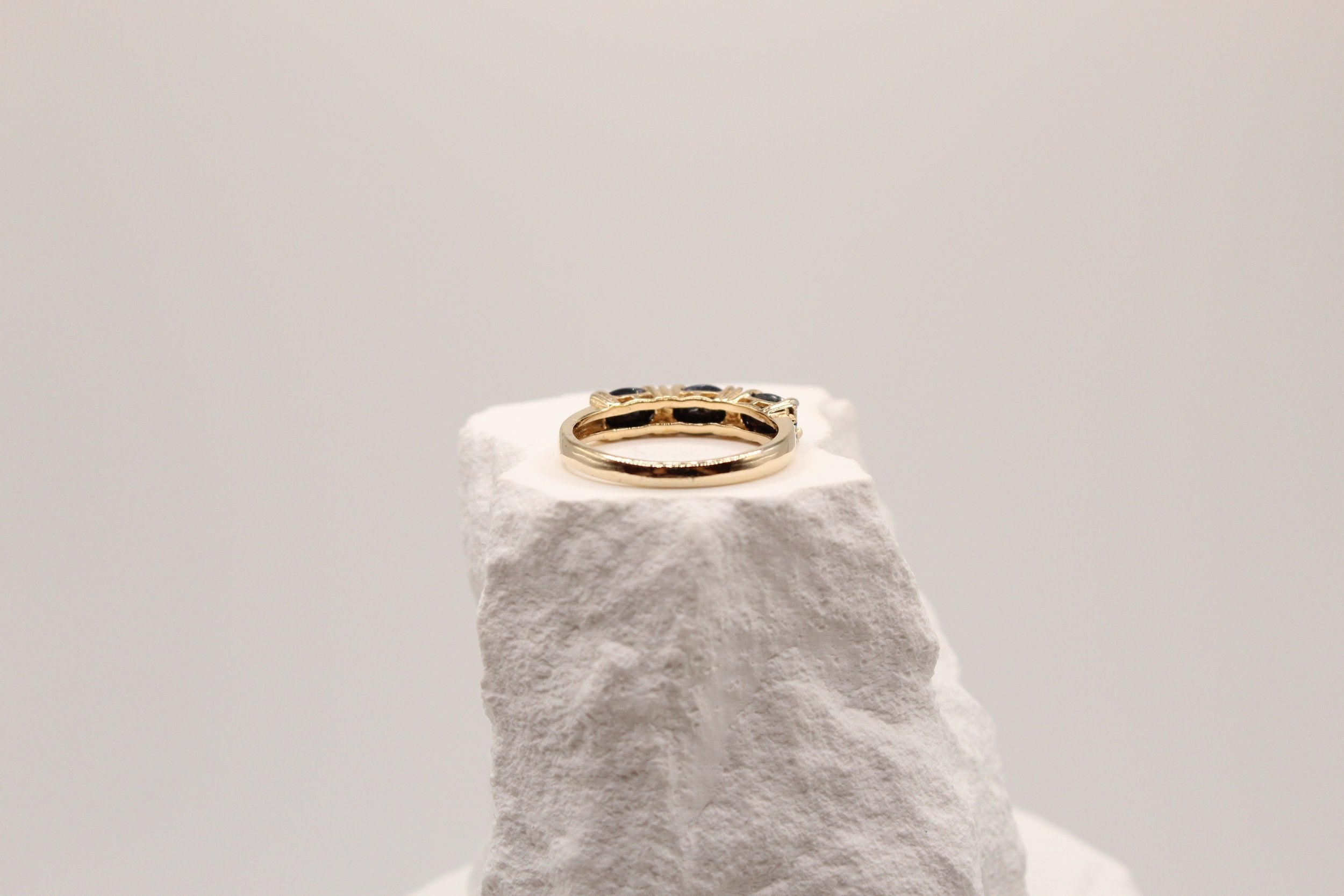 Midnight Sapphire Trilogy Ring