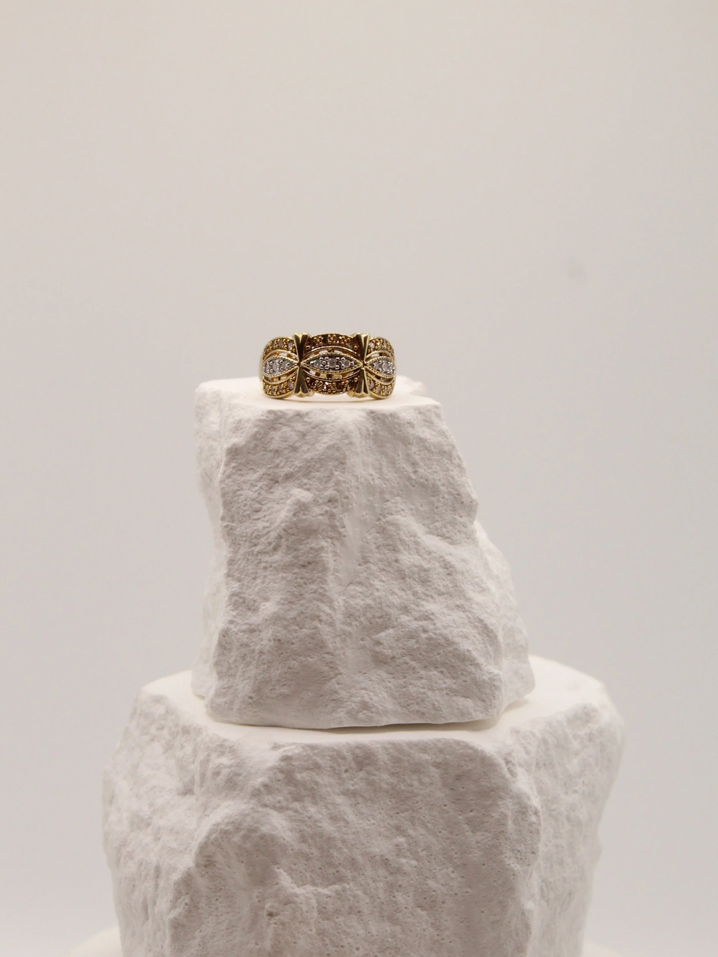 Yellow Diamond Accent Ring