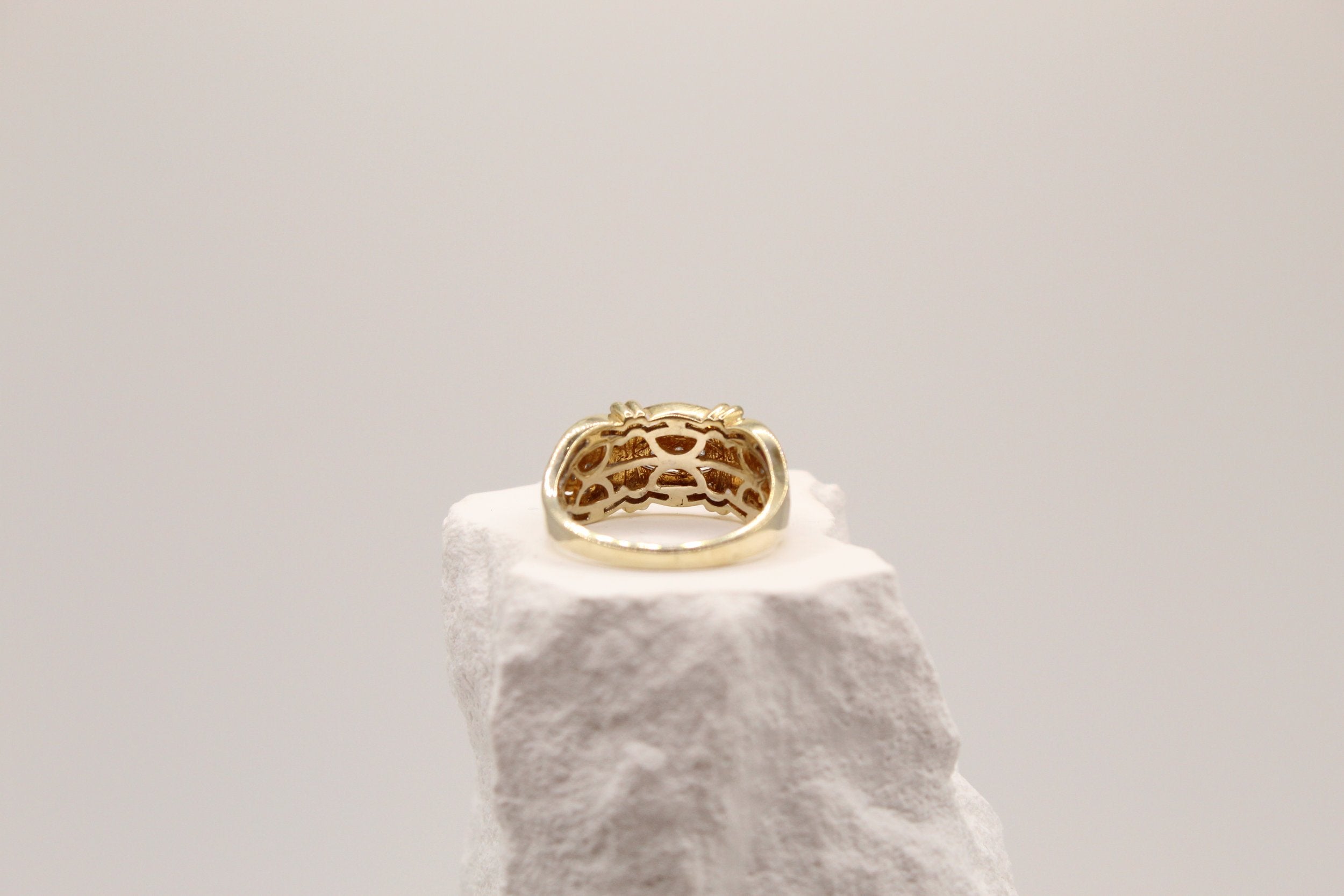 Yellow Diamond Accent Ring