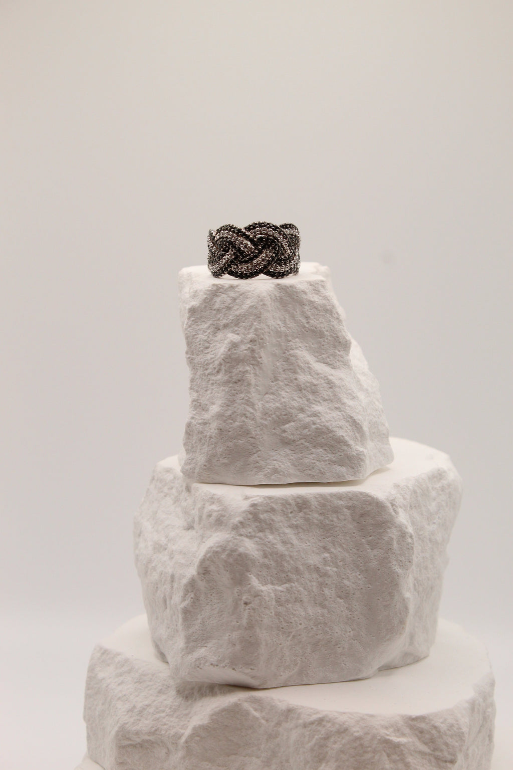 Silver Knot Statement Ring