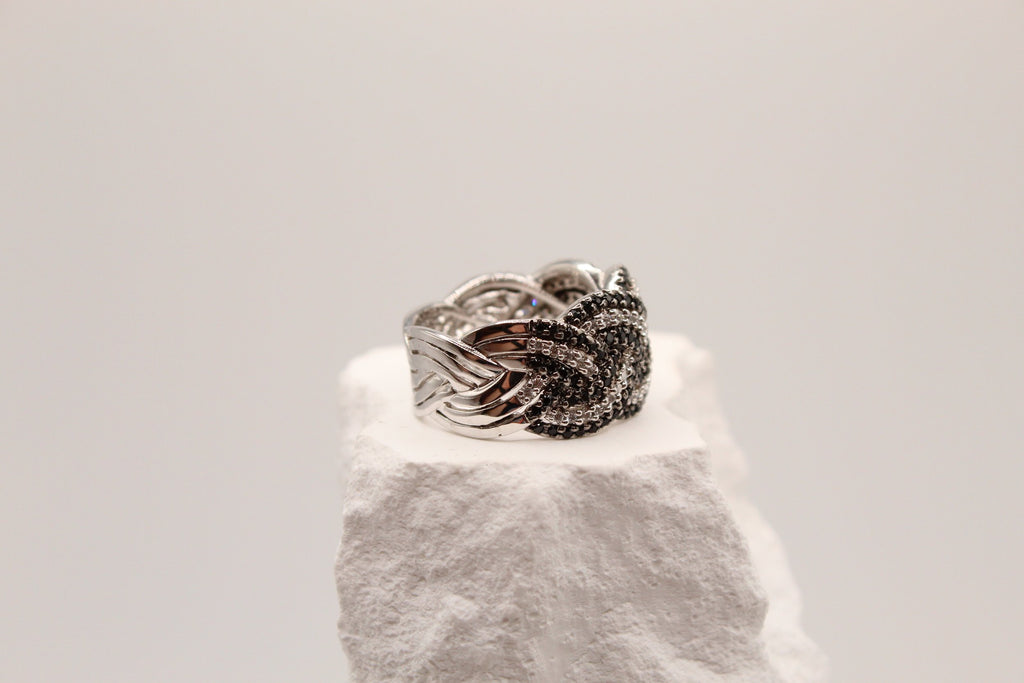 Silver Knot Statement Ring