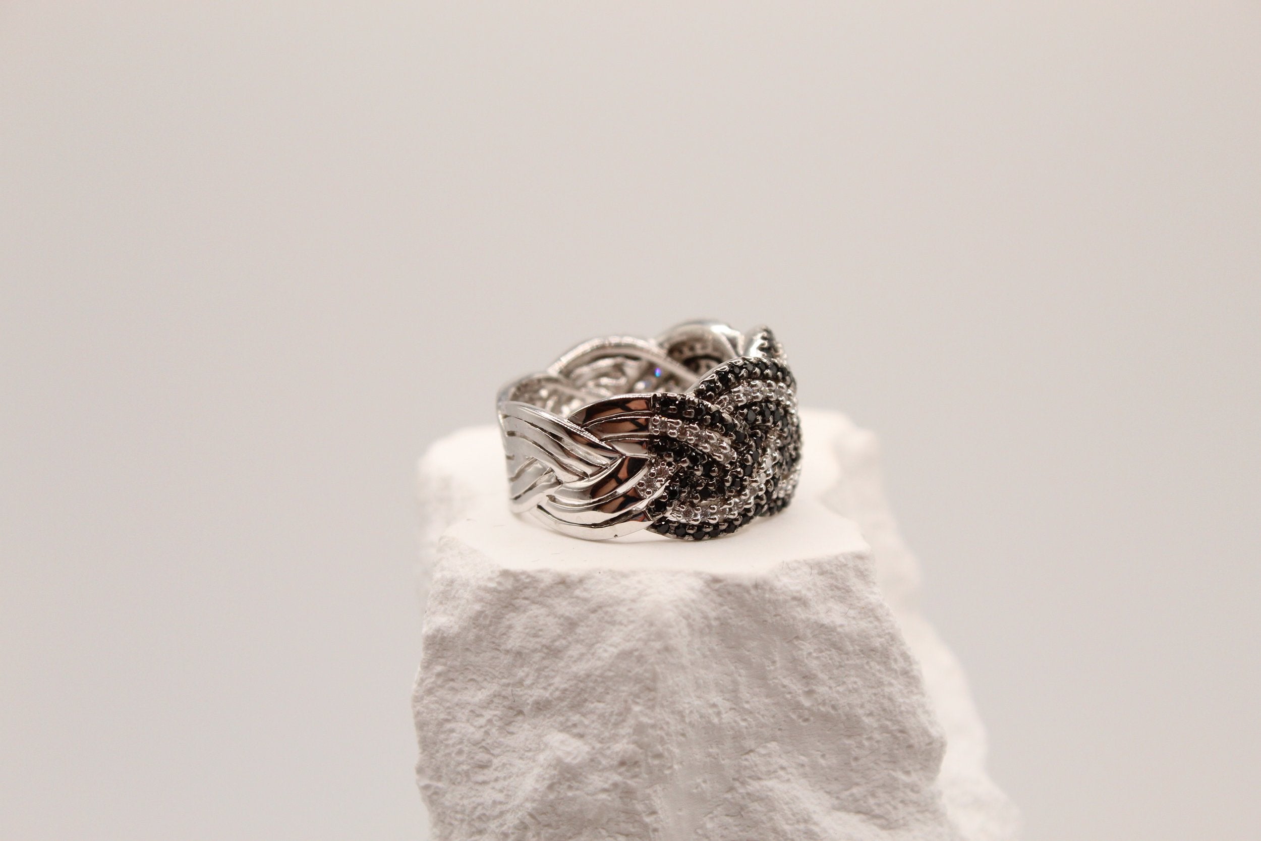 Silver Knot Statement Ring