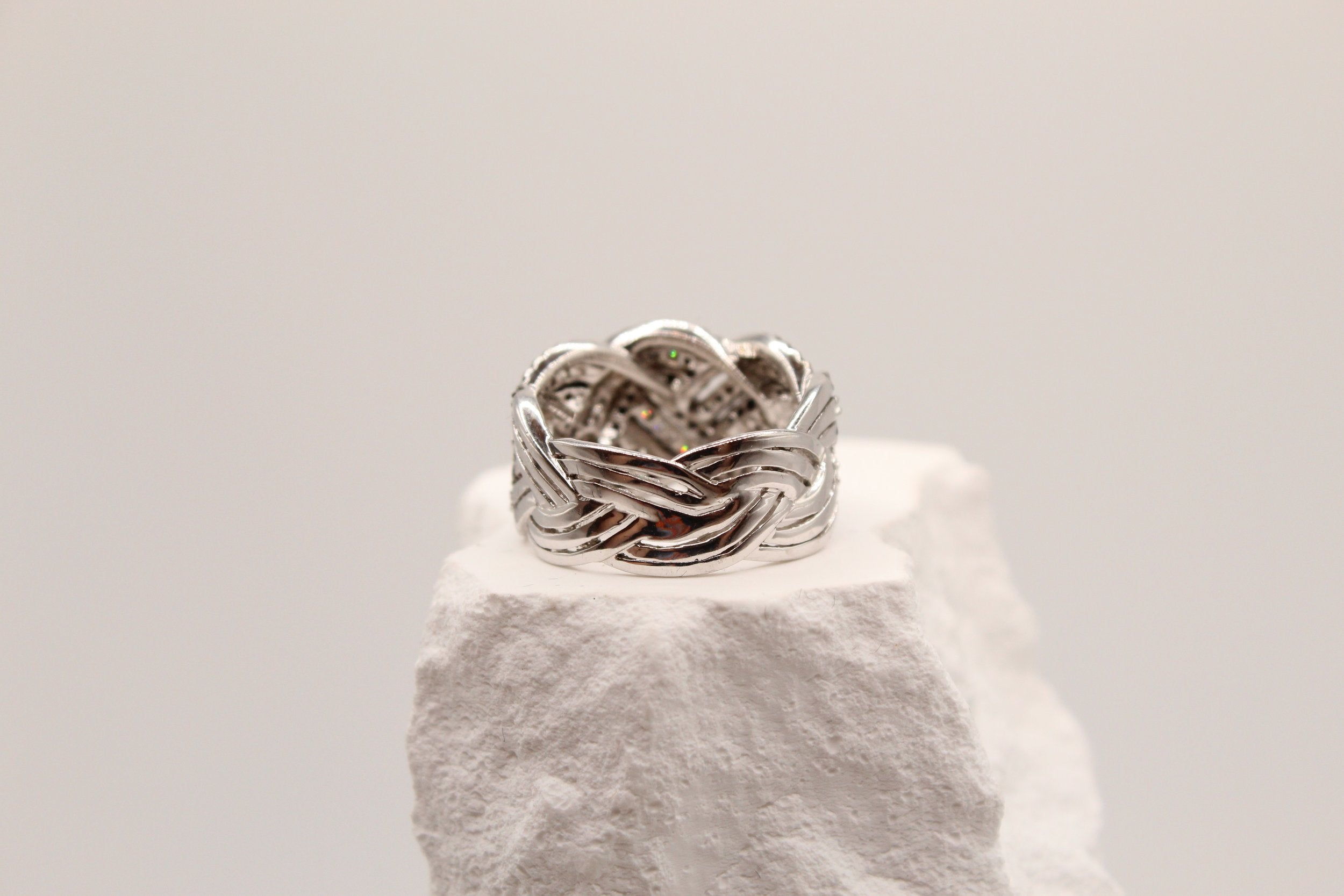 Silver Knot Statement Ring