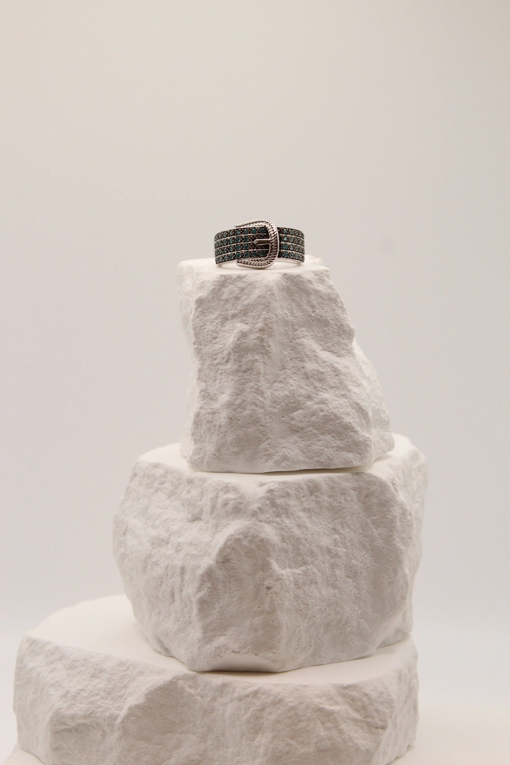Midnight Luxe Buckle Ring