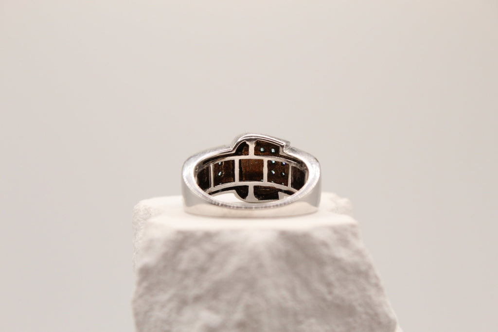 Midnight Luxe Buckle Ring
