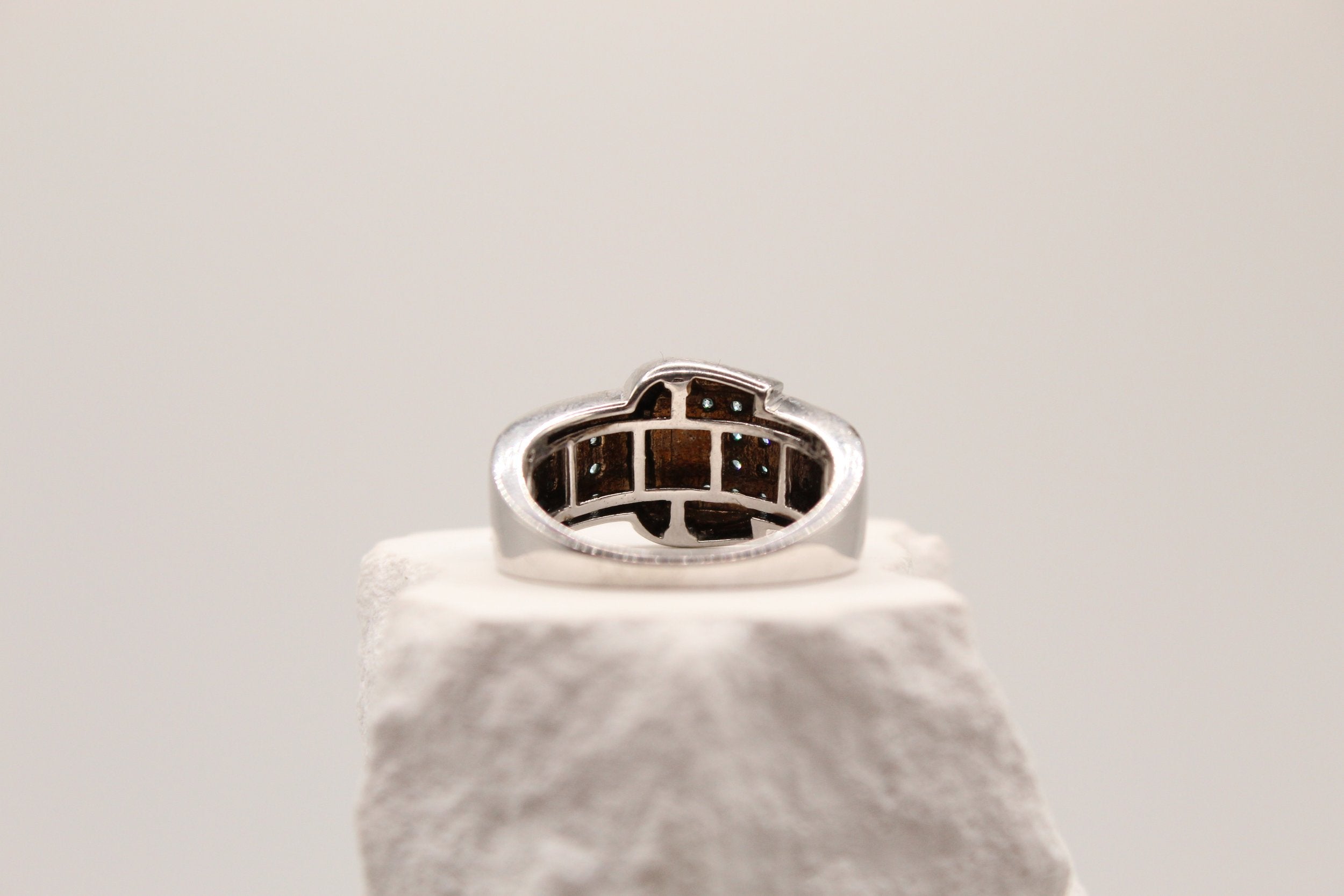 Midnight Luxe Buckle Ring