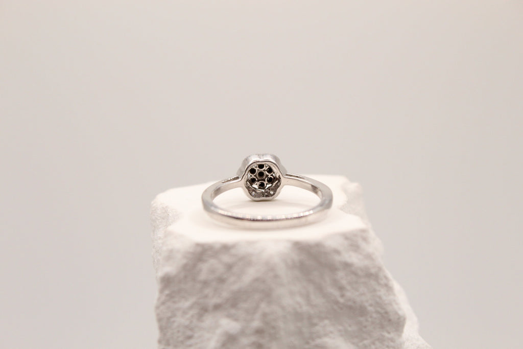 Silver Night Bloom Ring