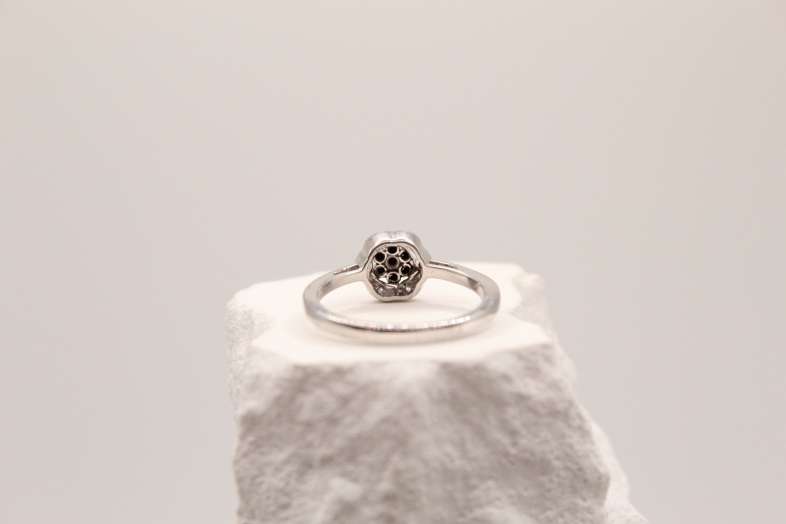Silver Night Bloom Ring