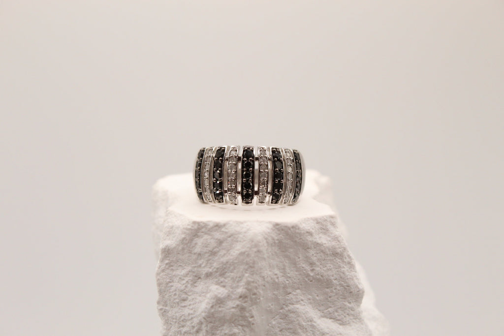 Midnight Stripe Ring