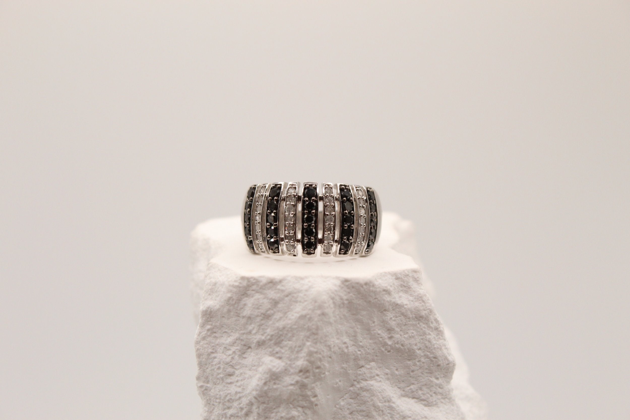 Midnight Stripe Ring