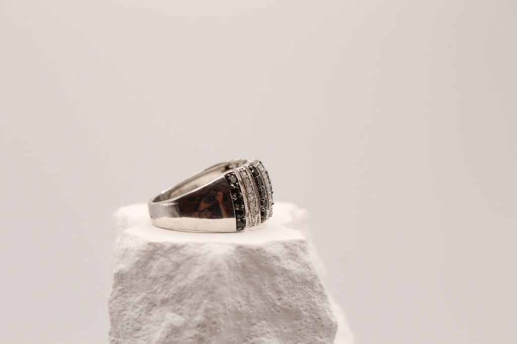 Midnight Stripe Ring