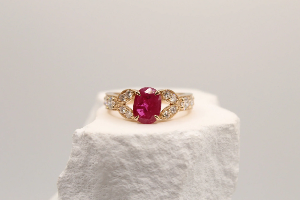 Rosabelle Ruby Diamond Ring