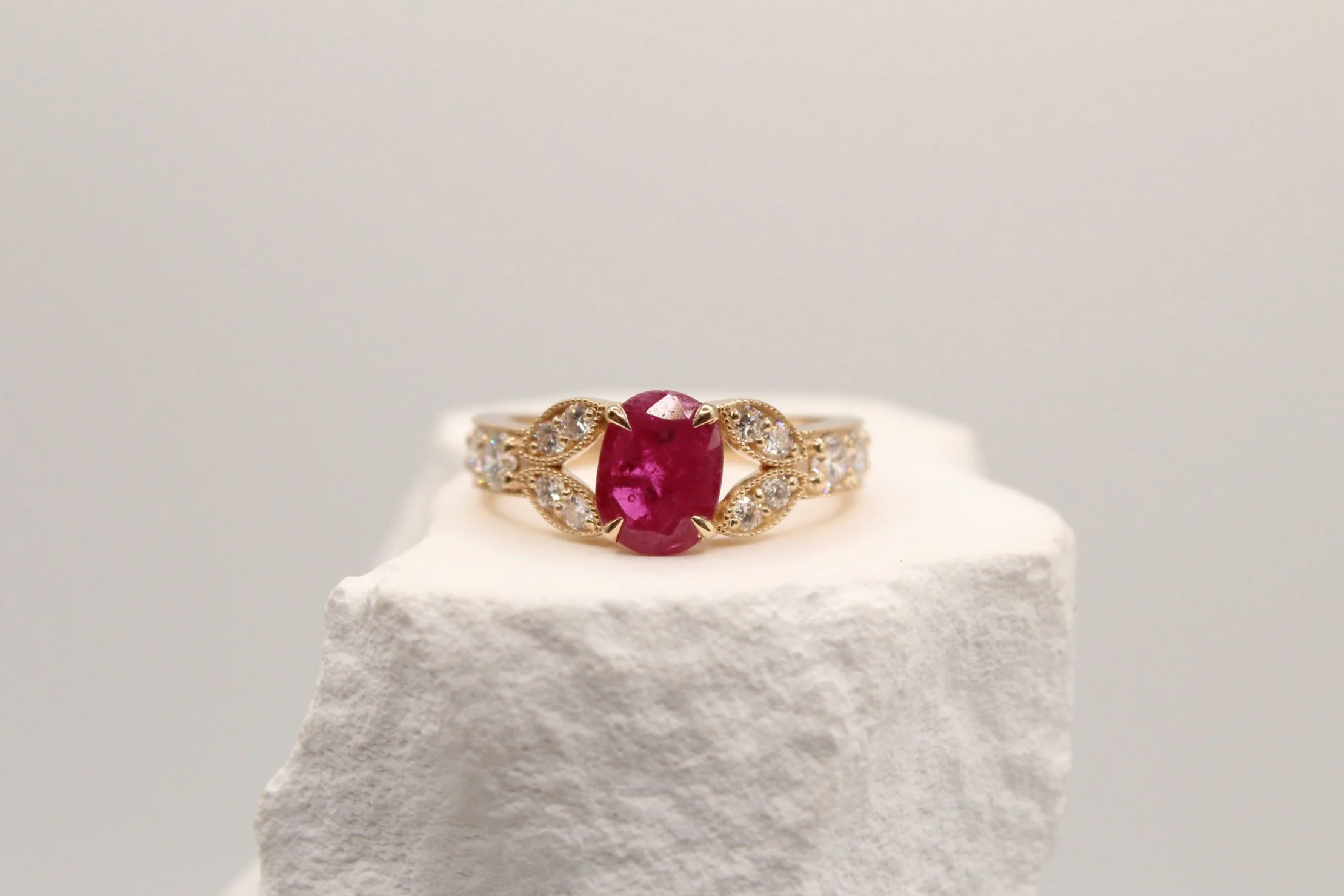 Rosabelle Ruby Diamond Ring