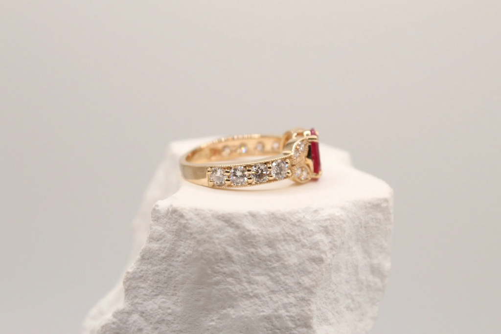 Rosabelle Ruby Diamond Ring