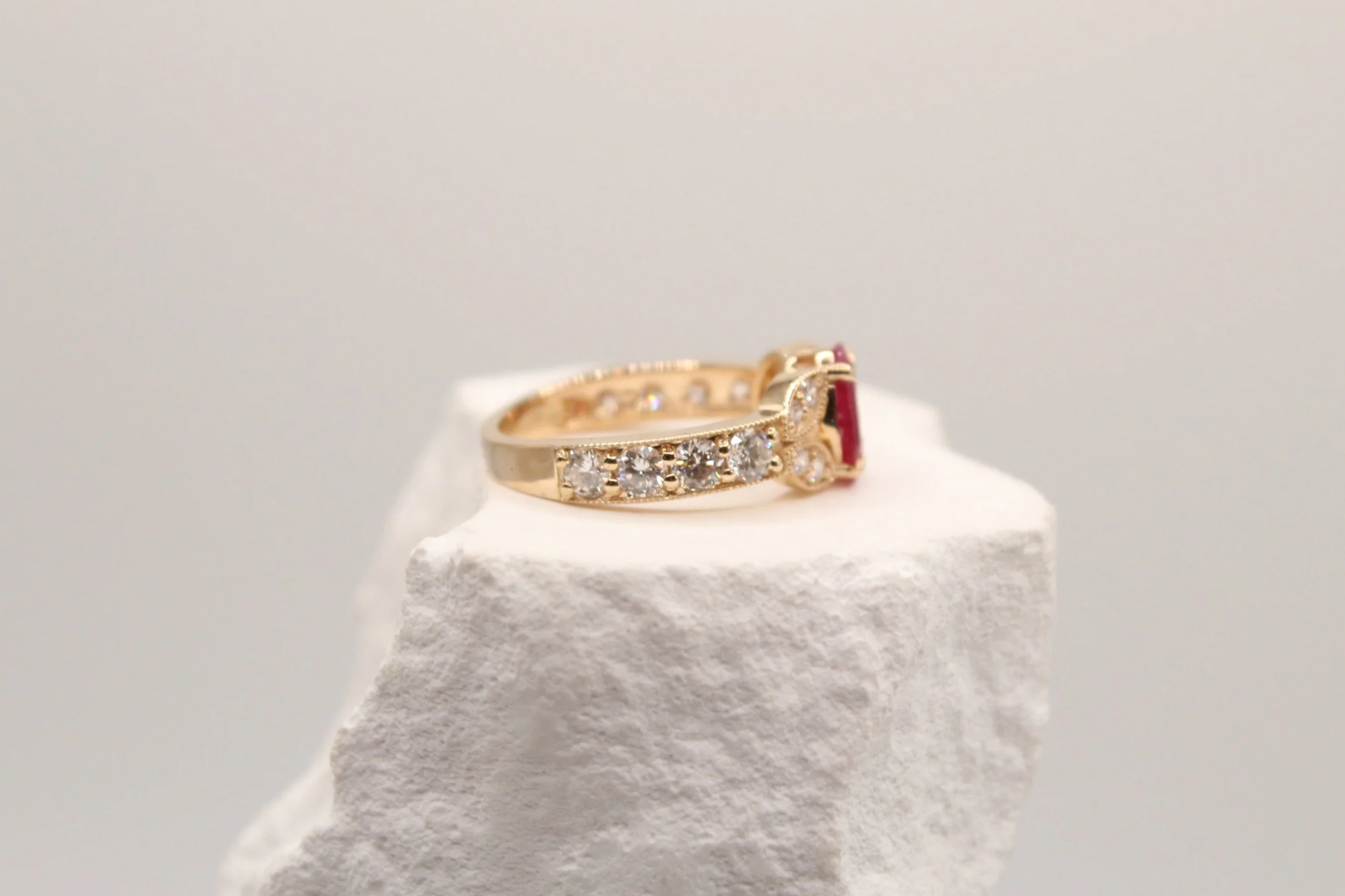 Rosabelle Ruby Diamond Ring