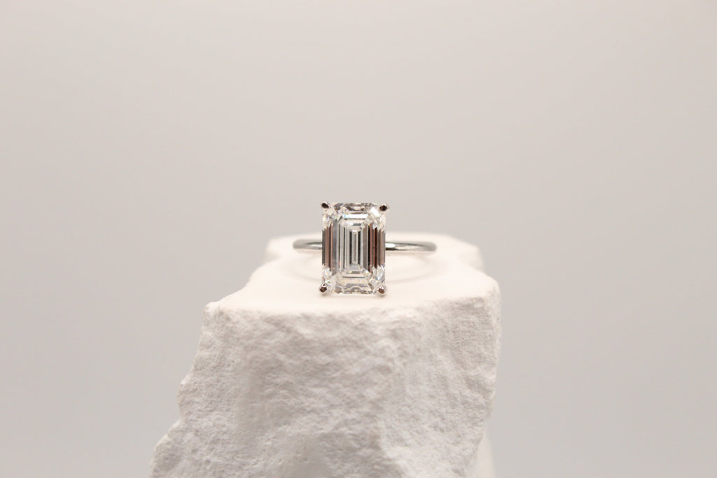 Emerald Cut Solitaire Ring