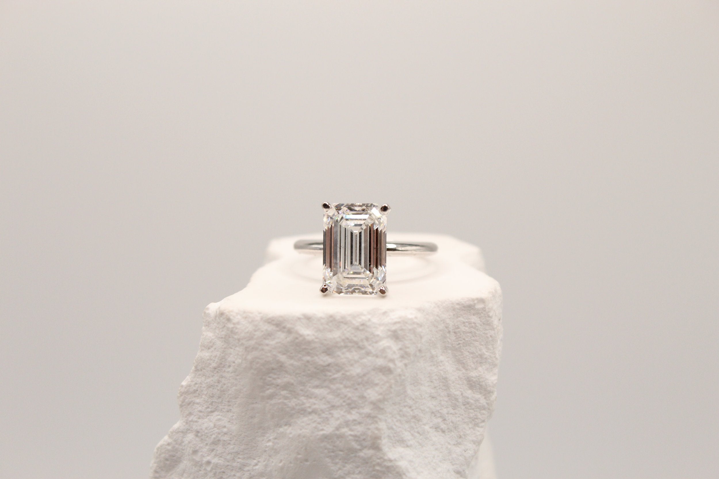 Emerald Cut Solitaire Ring