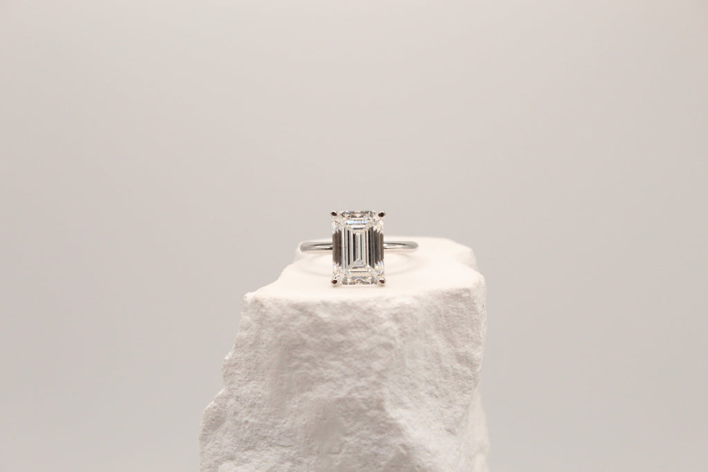 Emerald Cut Solitaire Ring