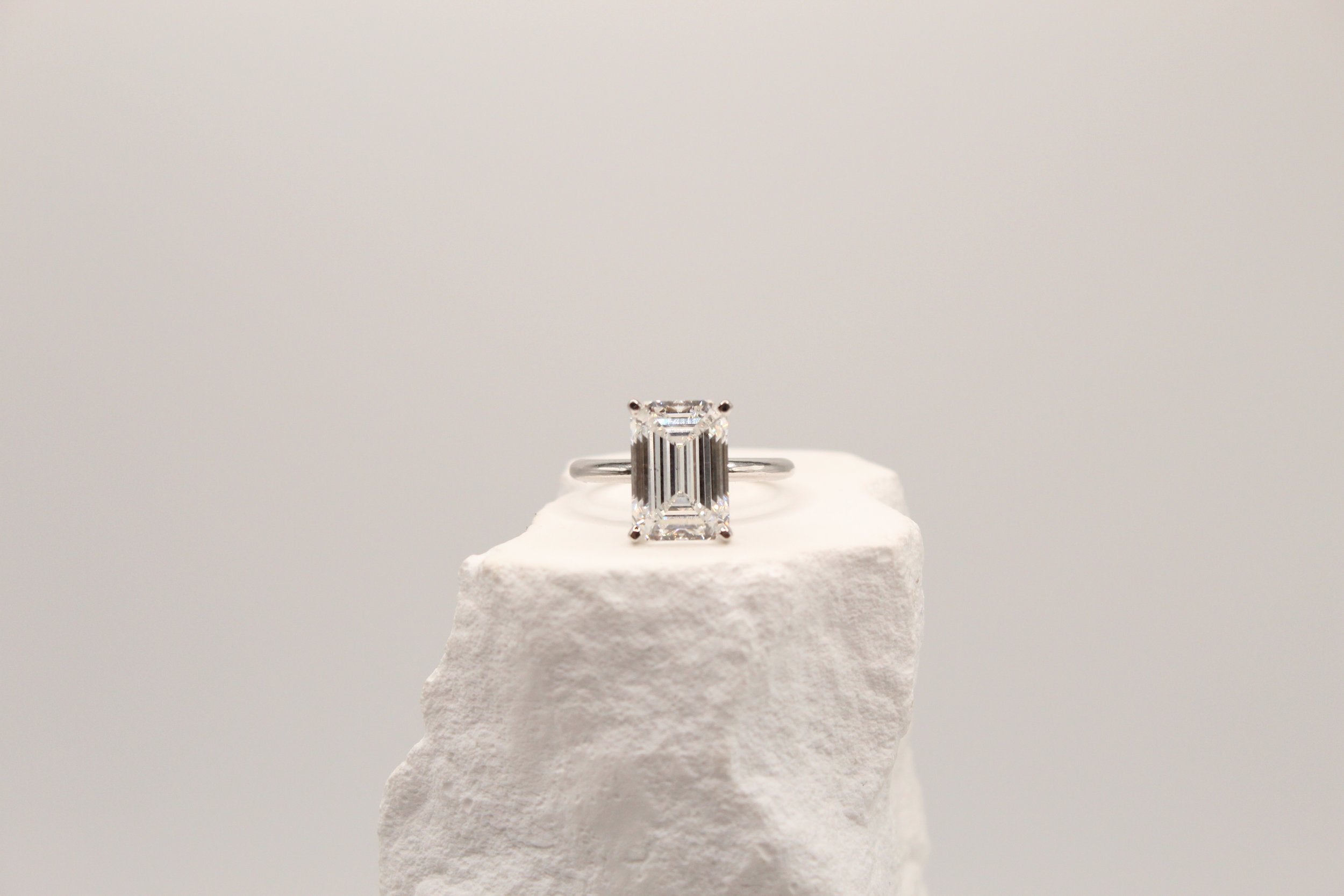 Emerald Cut Solitaire Ring