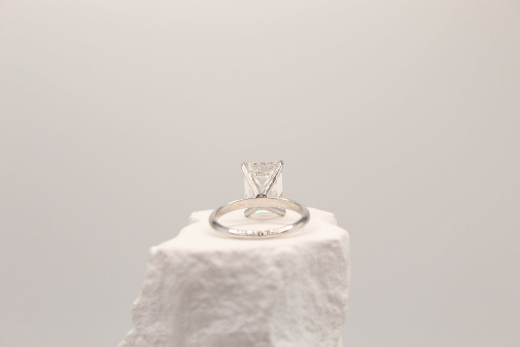 Emerald Cut Solitaire Ring
