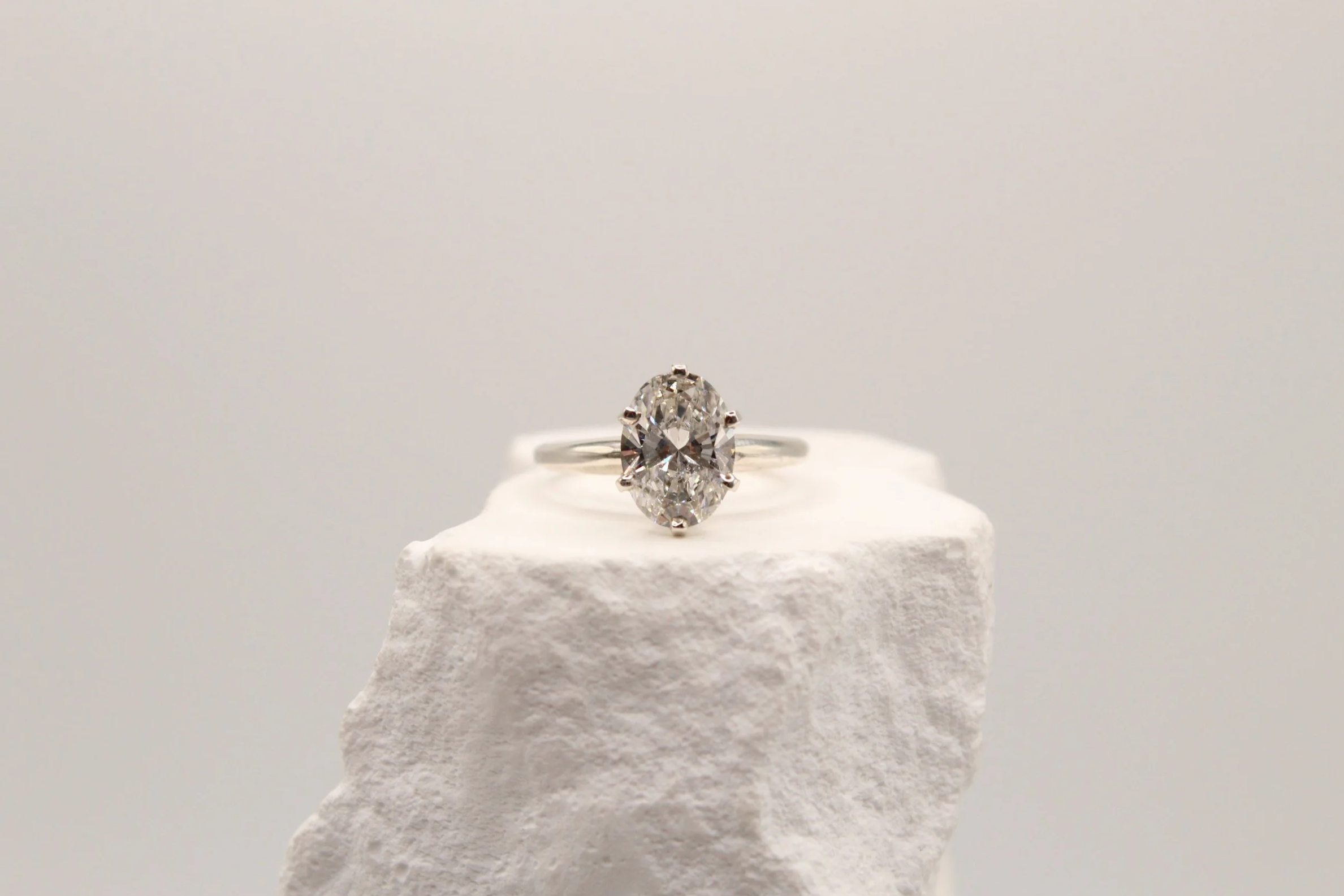Celeste Oval Solitaire Ring