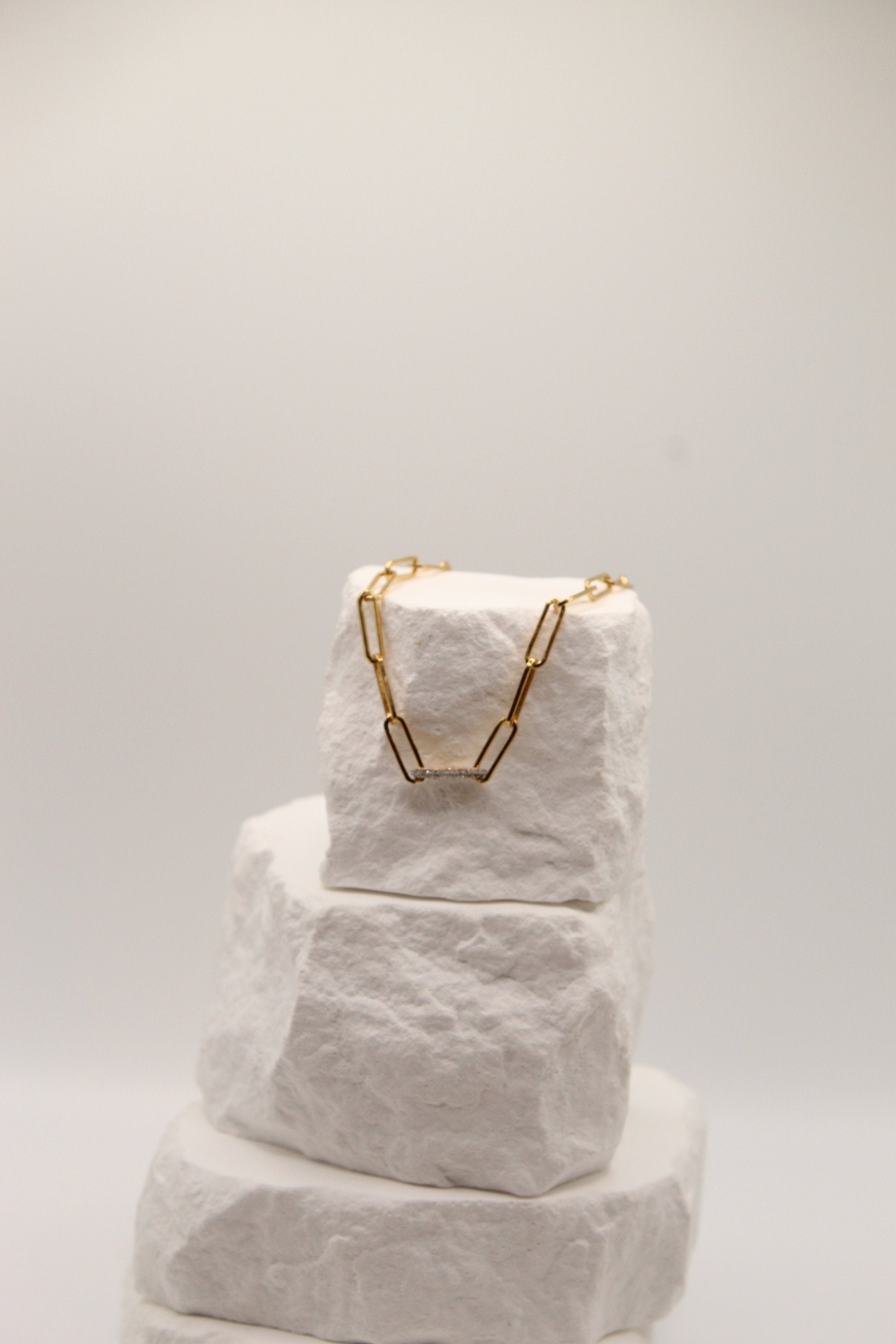 Modern Link Diamond Bracelet