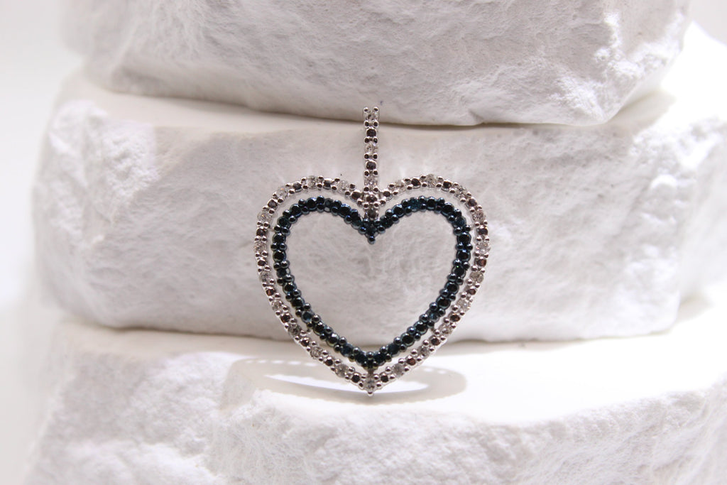 Midnight Heart Diamond Pendant