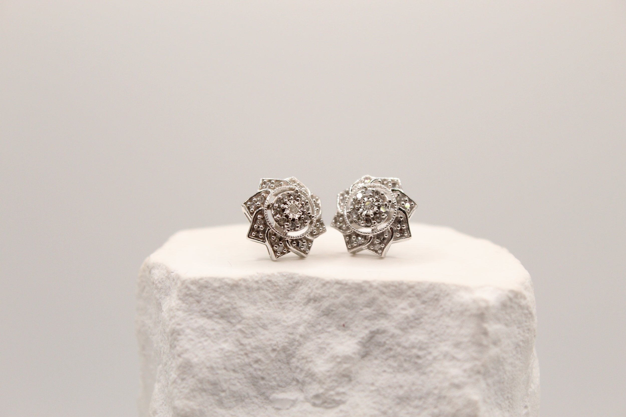 Floral Sparkle Studs