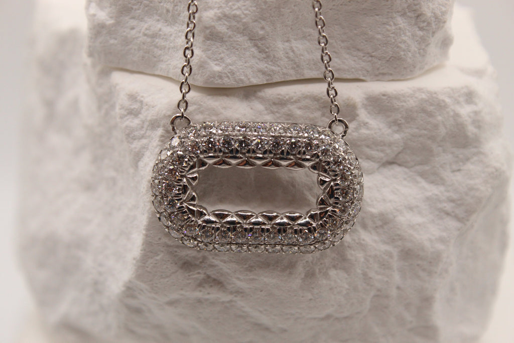 Radiant Halo Link Necklace