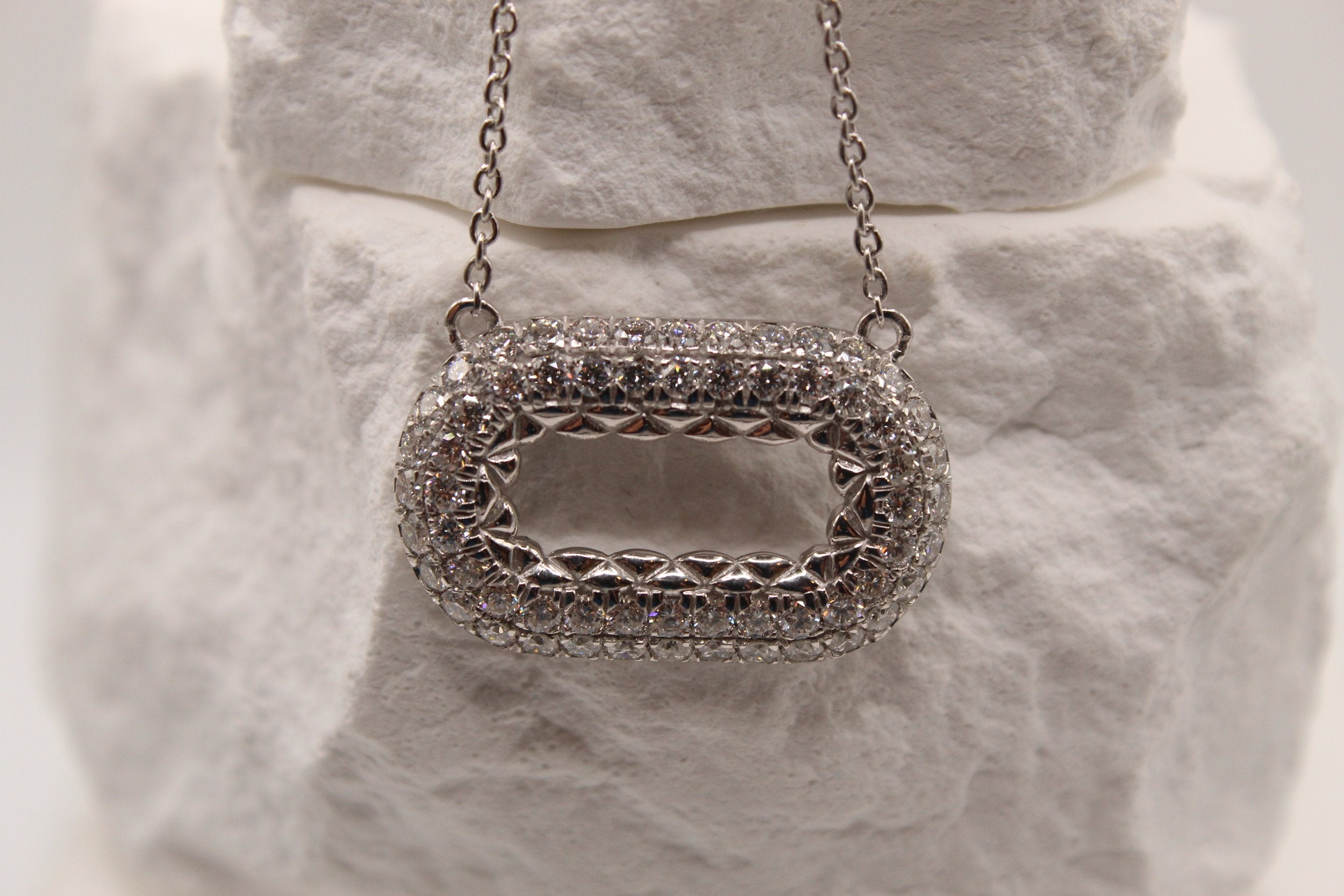 Radiant Halo Link Necklace