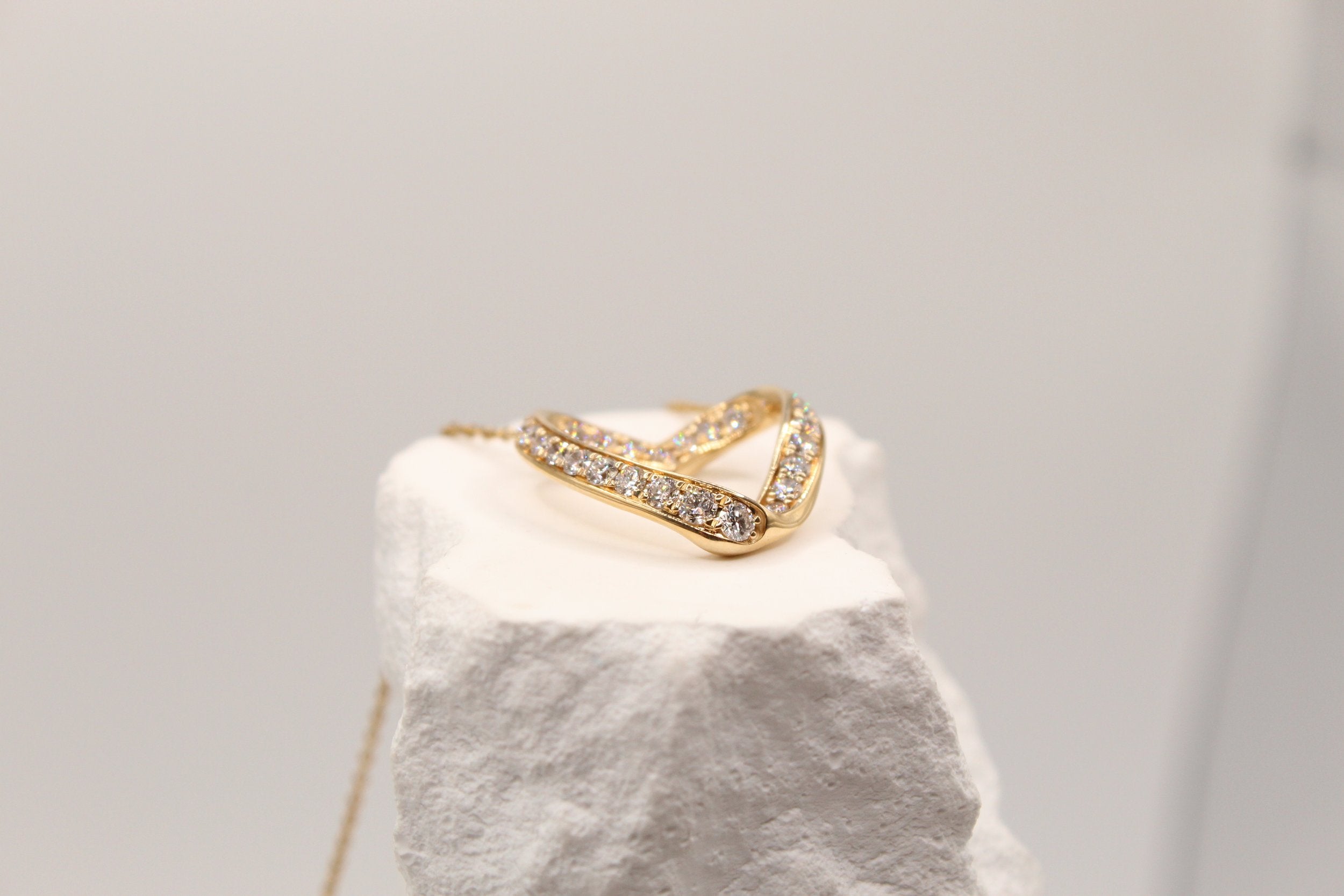 Diamond Heart Pendant Necklace