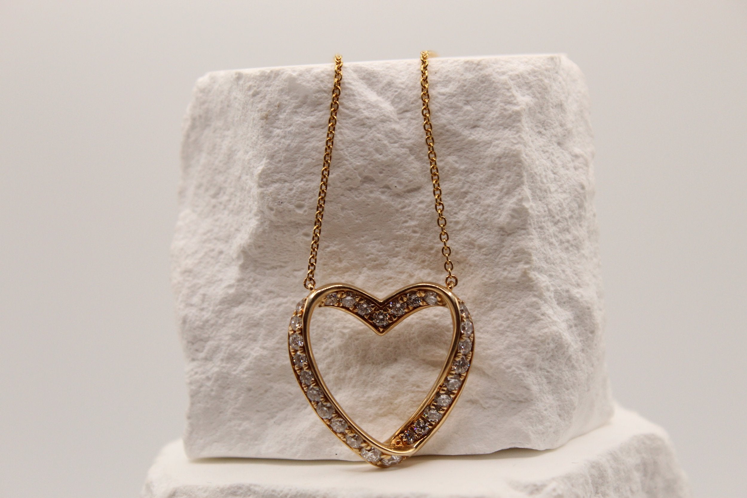 Diamond Heart Pendant Necklace