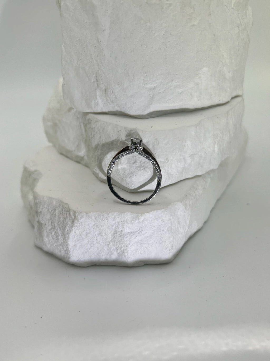 Silver Promise Solitaire Ring