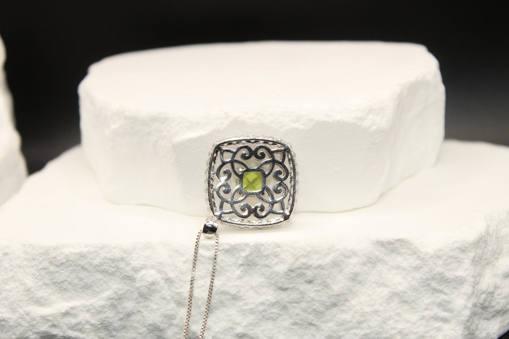 Emerald Grace Peridot Pendant Necklace