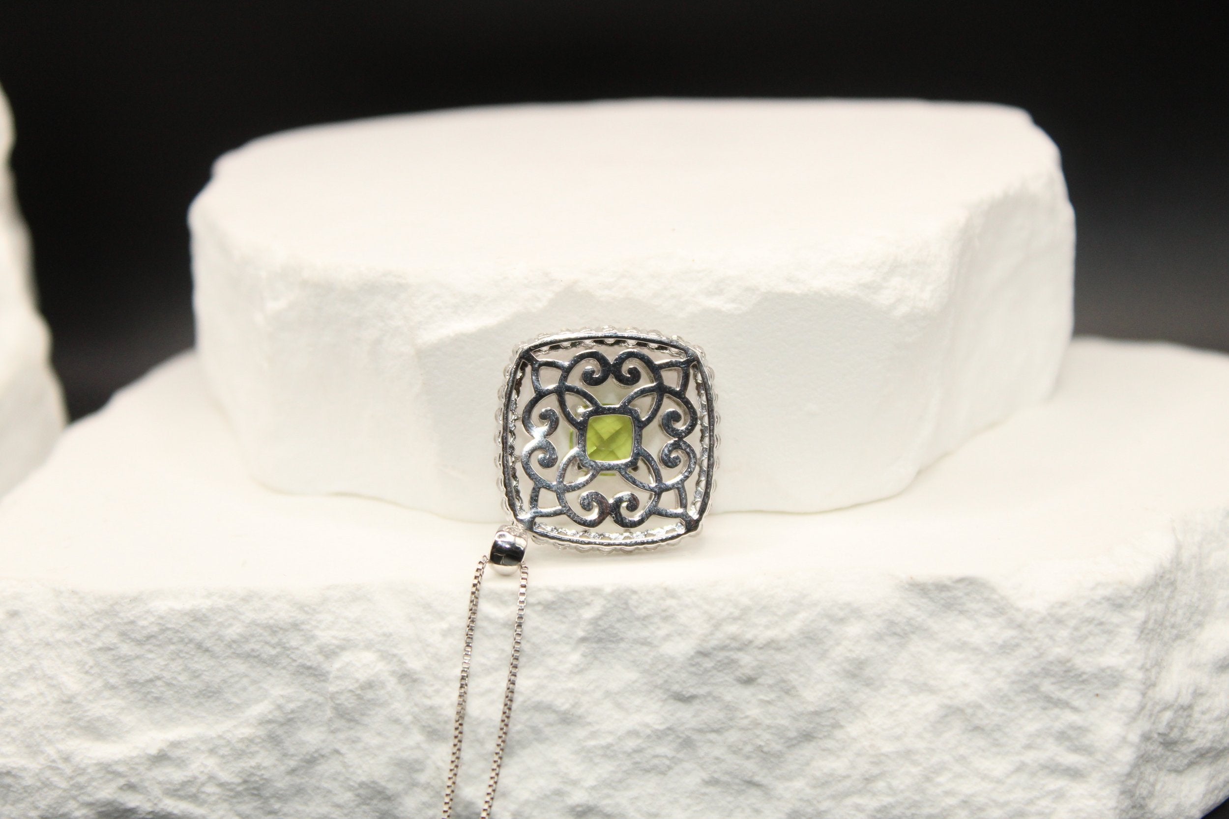 Emerald Grace Peridot Pendant Necklace