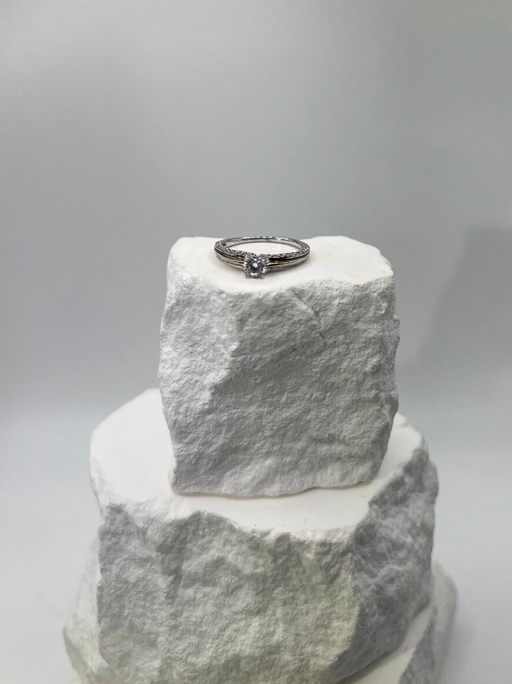 Silver Promise Solitaire Ring