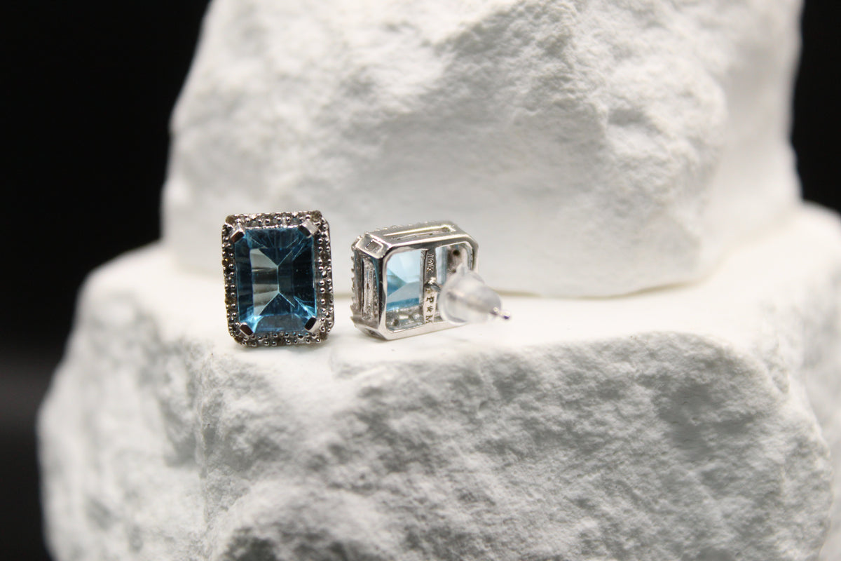 Ocean Radiance Blue Topaz Earrings