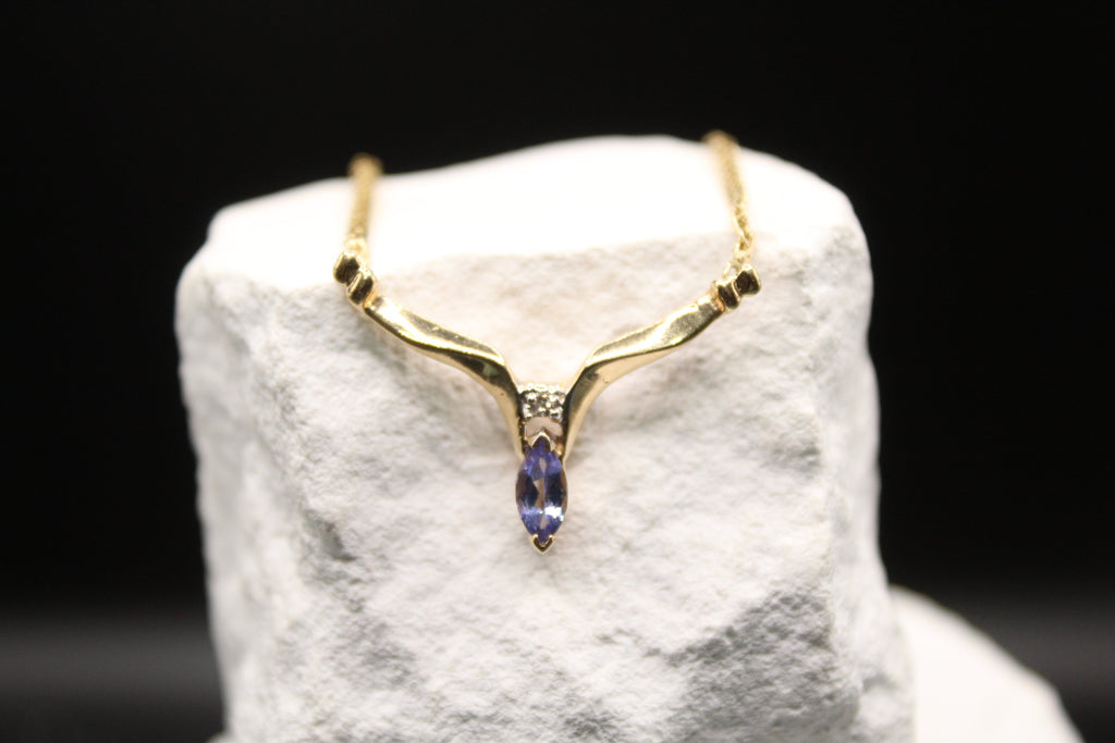 Aurora Tanzanite Diamond Necklace