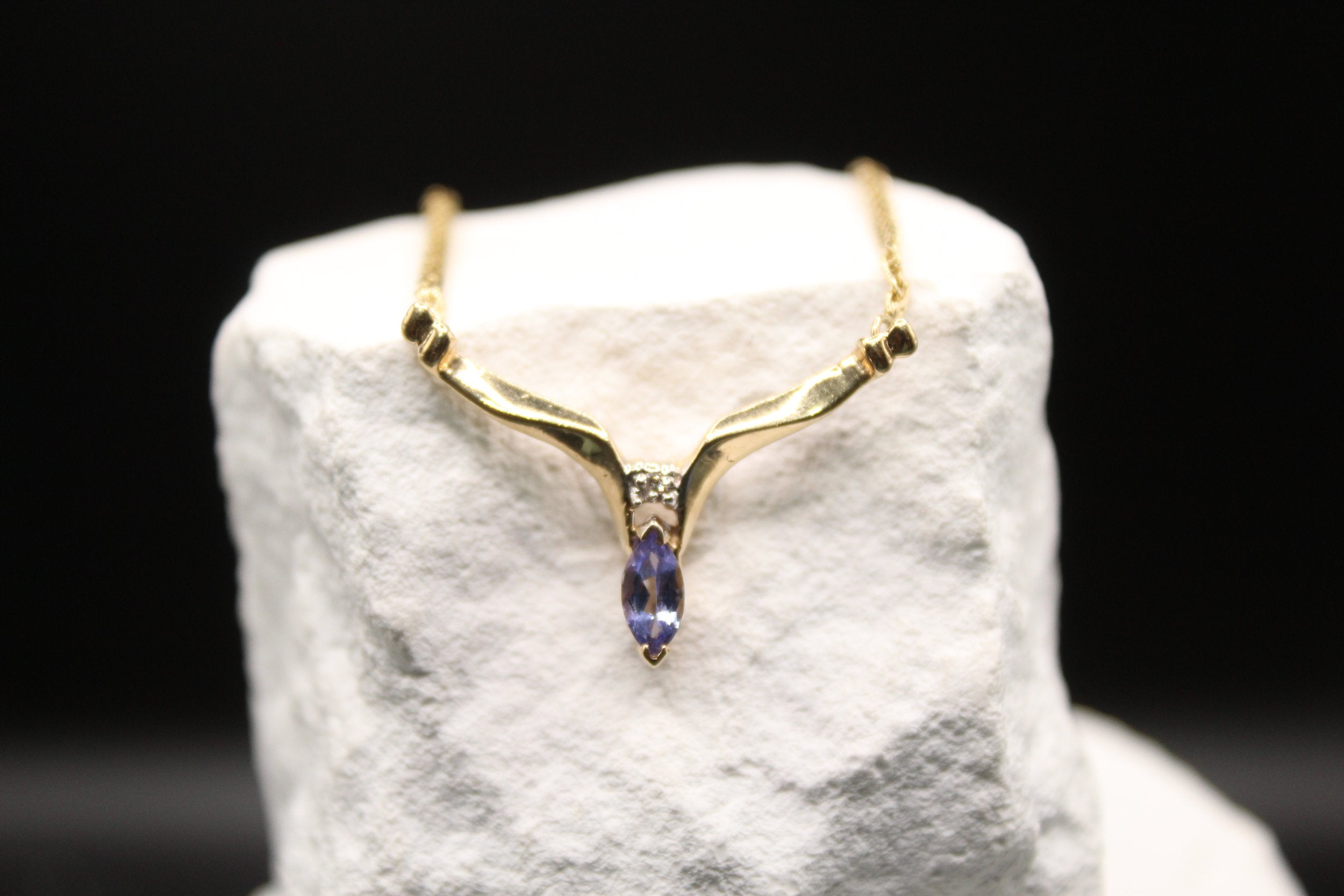 Aurora Tanzanite Diamond Necklace