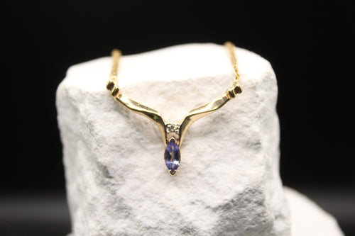 Aurora Tanzanite Diamond Necklace