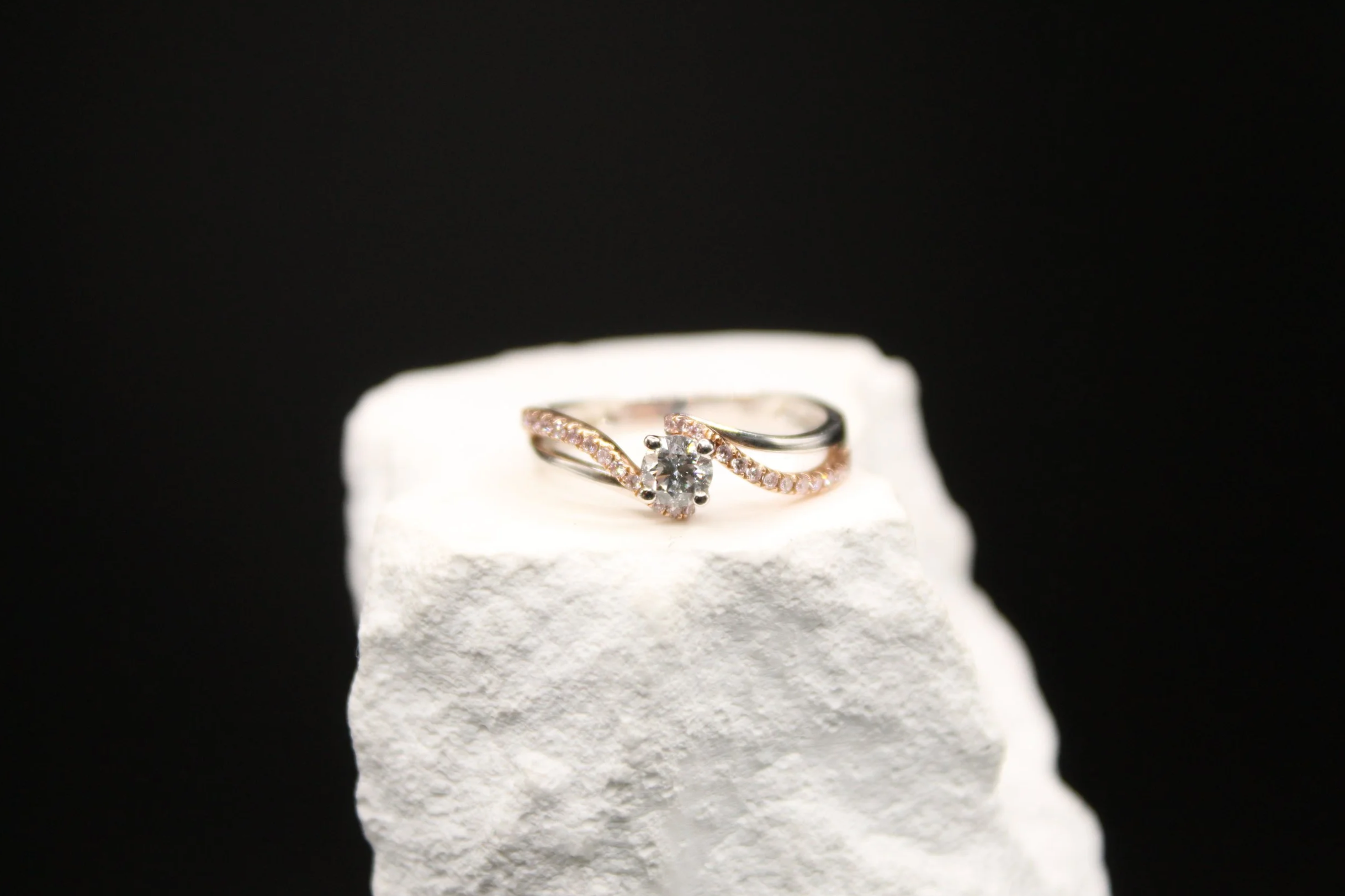 Twisted Elegance Diamond Ring